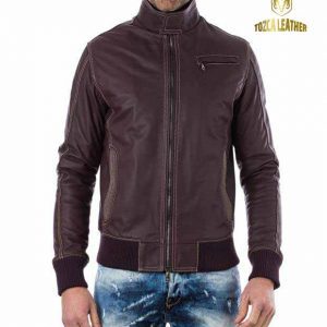 Jaket Kulit Bomber KB035