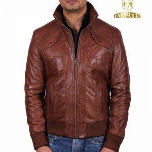 Jaket Kulit Bomber KB037