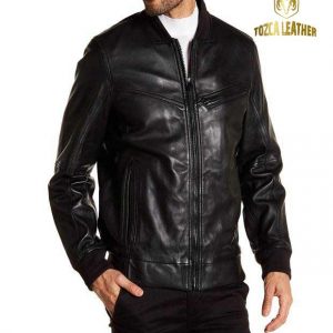 Jaket Kulit Bomber KB042