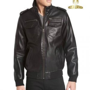 Jaket Kulit Bomber KB044