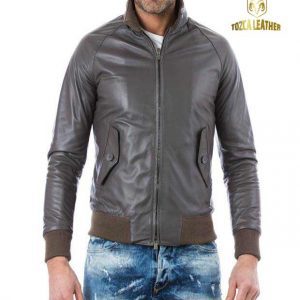 Jaket Kulit Bomber KB046