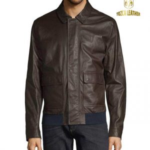 Jaket Kulit Bomber KB048