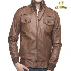 Jaket Kulit Bomber KB050