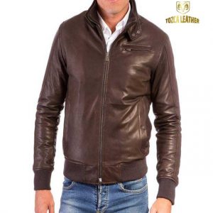 Jaket Kulit Bomber KB052