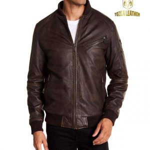 Jaket Kulit Bomber KB053