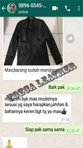 komentar pesanan jaket kulit