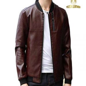 Jaket Kulit Bomber KB059