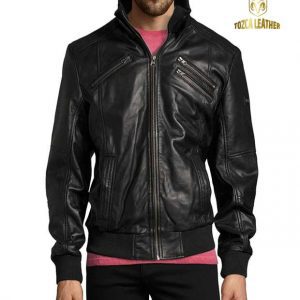 Jaket Kulit Bomber KB067