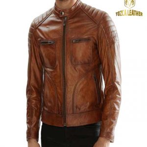 Jaket Kulit Bikers Motor KM097