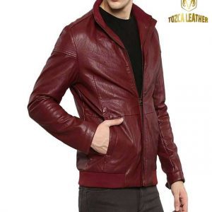 Jaket Kulit Bomber KB075