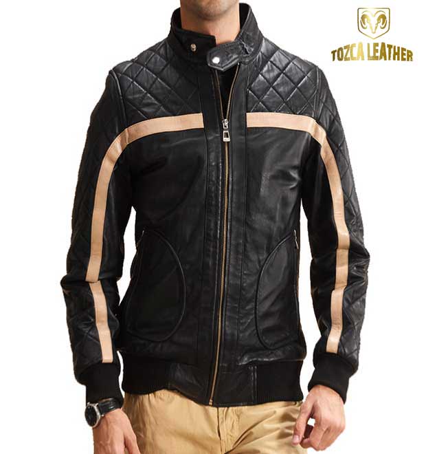 Jaket Kulit Bomber KB076