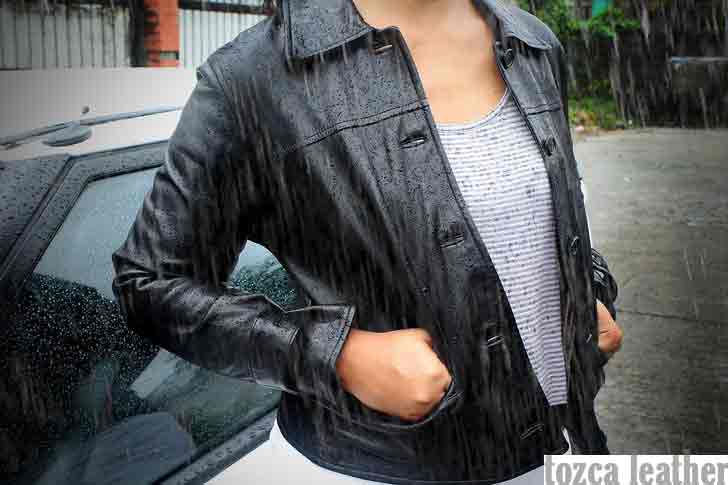 keringkan jaket kulit asli