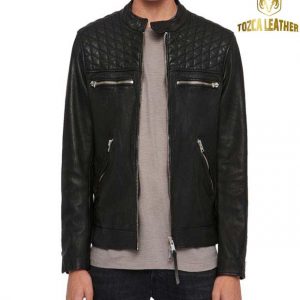 Jaket Biker Kulit Premium KM113