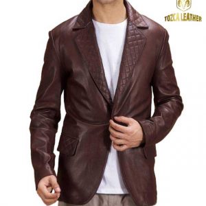 Jaket Kulit Blazer Pria KJ043