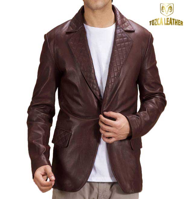 Jaket Kulit Blazer Pria KJ043