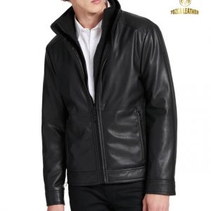 Jaket Kulit Double Kerah KP136