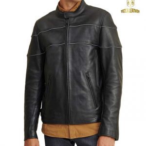 Jaket Kulit Pria Motor KM127