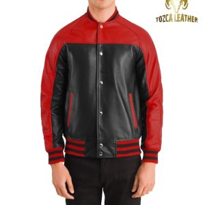 Jaket Bomber Kulit Asli KB086