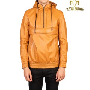 Jaket Kulit Anak Muda Hoodie KH053