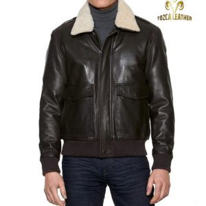 Jaket Bomber Kulit Domba Garut Super KB097
