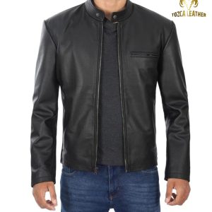 Jaket Kulit Hitam Keren KP146