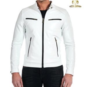 Jaket Kulit Putih Pria Berkualitas KP150